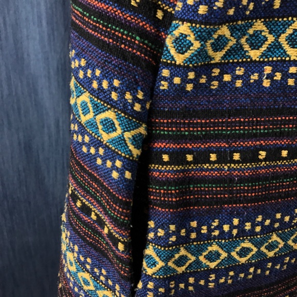 ELLISON Women's M Woven  Dress Tribal pattern BoHo - Picture 8 of 8